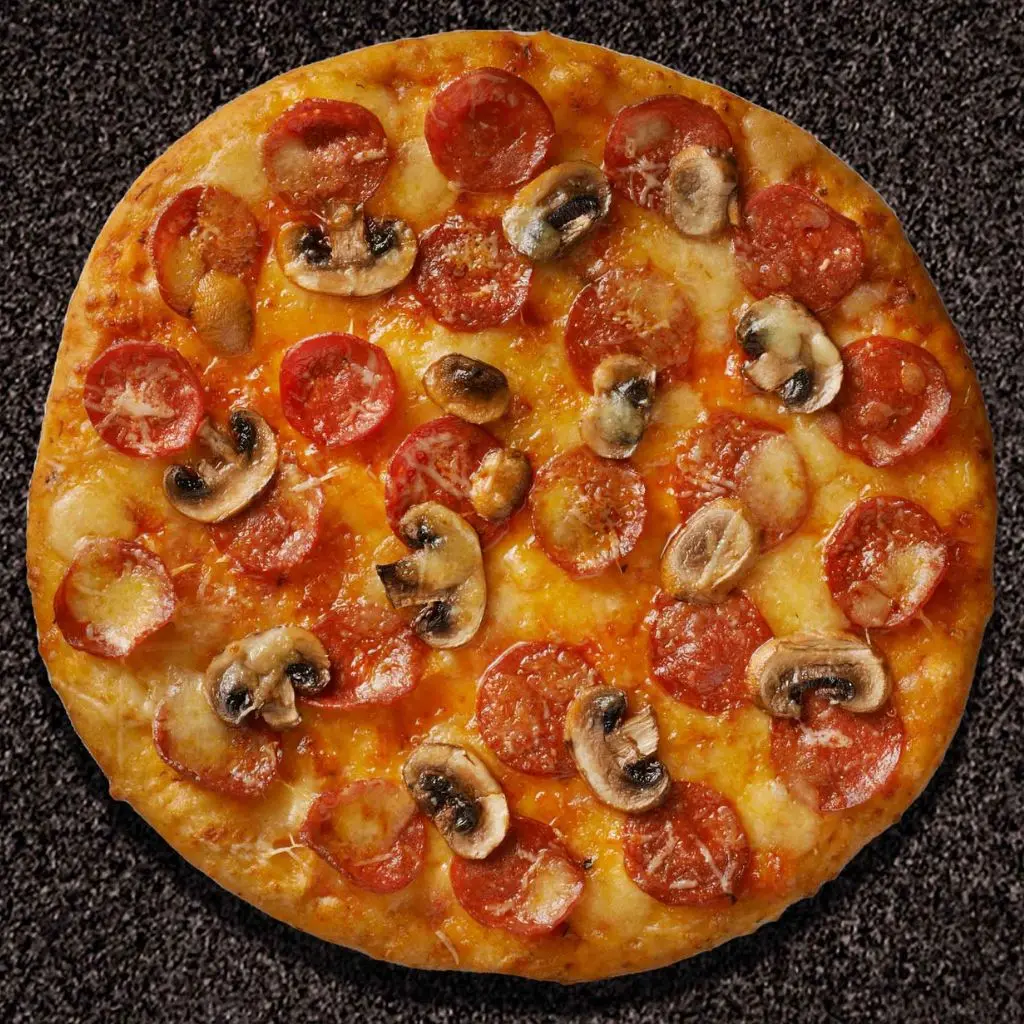 Pepperoni And Mushroom Thin Crust - Regular